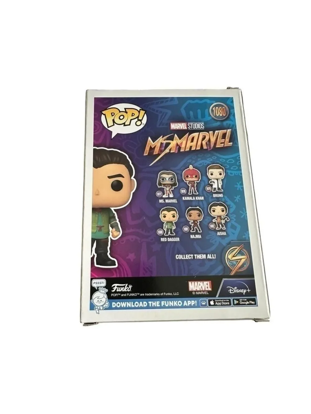 Funko Pop Ms Marvel Red Dagger Bobble Head 1080 NIB